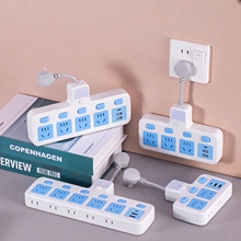 纯铜插座转换器面板多孔独立开关夜灯一转二多用功能家用插线板