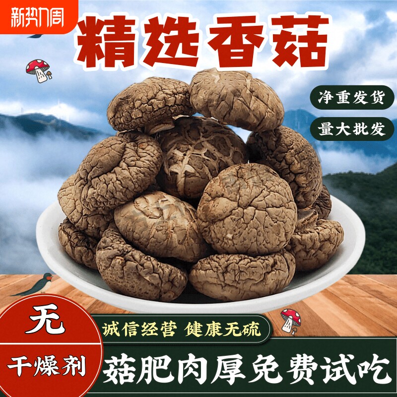 东北椴木小香菇干货25新货菌类特产农家家用非特级非野生蘑菇冬菇