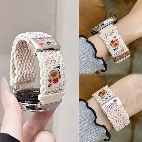 华为gt6磁吸手表带适用GT5手表GT4watch5/4腕带GT3/2夏天Fit4/3表带可爱高级新款表盘