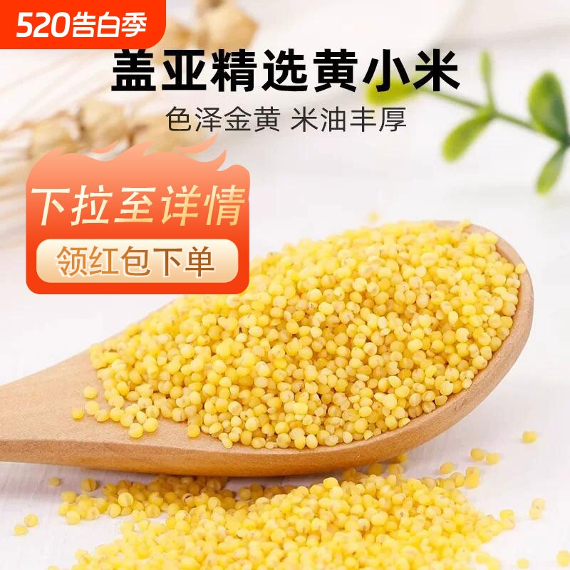 .盖亚农场东北小米500g农家养胃五谷杂粮黄米一斤粗粮米油源头
