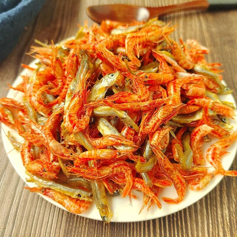 小鱼小虾500克混装小河鱼干河虾干农家自制小鱼仔虾米干货下饭菜