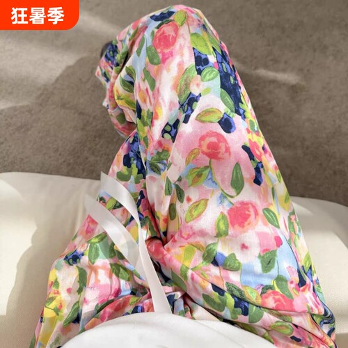 人棉绸碎花九分裤|超1.4万次加购