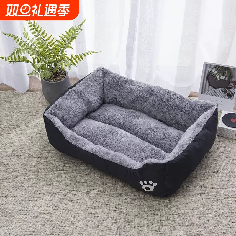 狗窝小型中型大型犬保暖金毛泰迪猫窝冬季宠物窝狗床狗垫毛绒加厚
