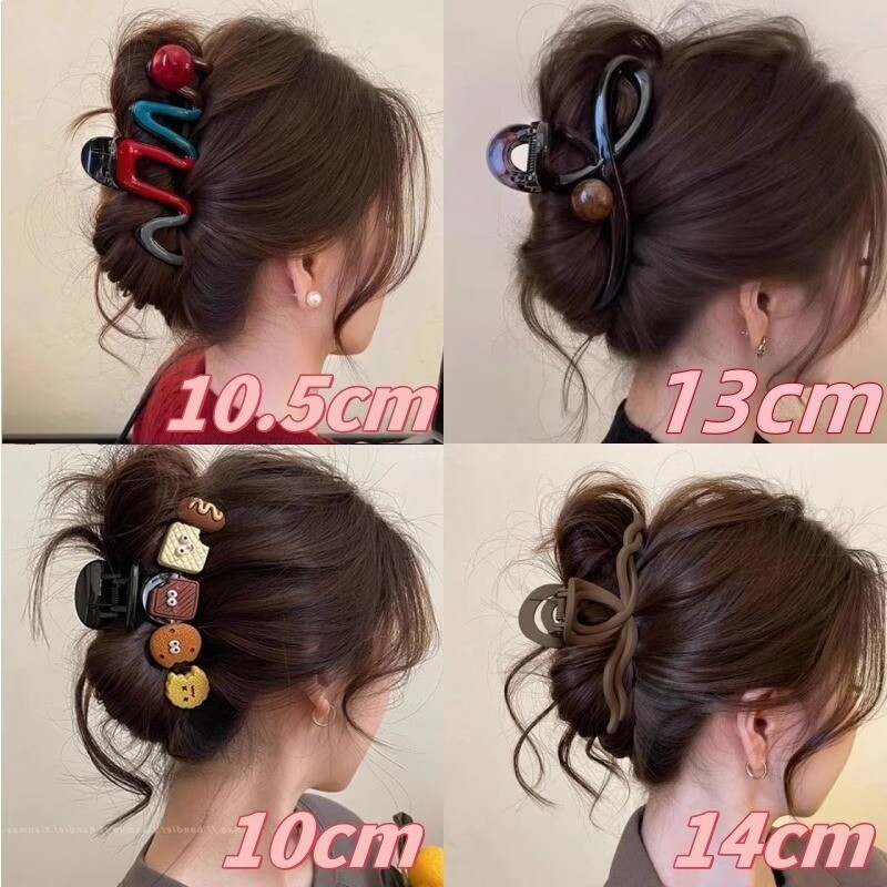 抓夹鲨鱼夹大号美拉德线条女新款高级感后脑勺盘发夹气质夹子头饰