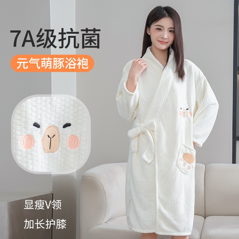 浴巾可穿式吸水洗澡柔软速干浴袍2025新款女秋冬季家用不掉毛浴裙