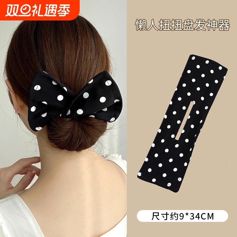 懒人魔术蝴蝶结扭扭夹盘发器2025新款成人丸子头神器花苞头饰发夹