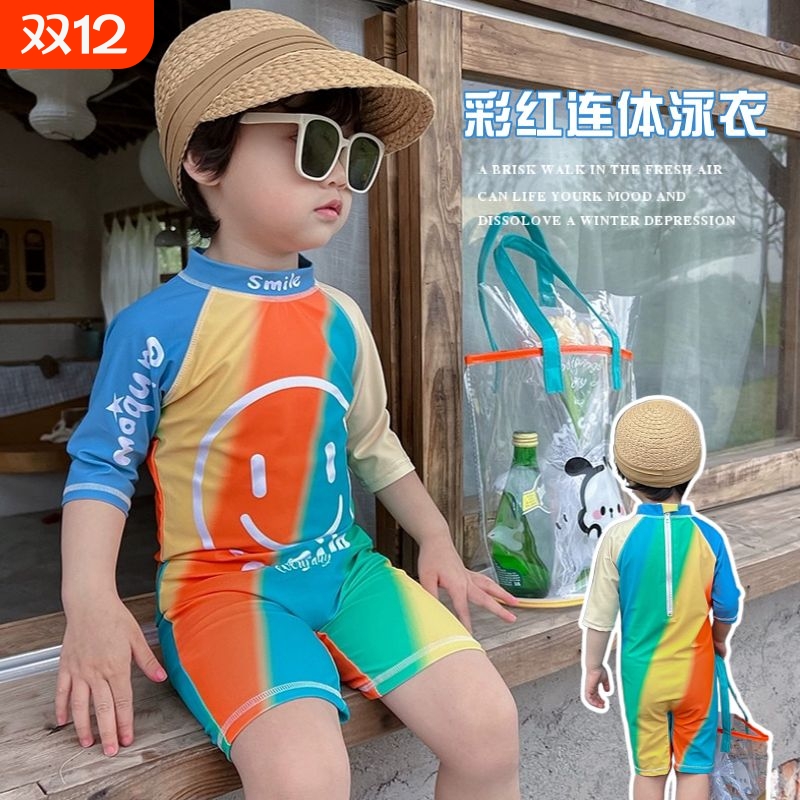 男童连体速干可爱舒适透气泳衣