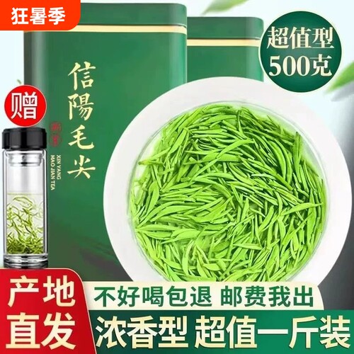 信阳毛尖2026新茶嫩芽500g浓香型散装春茶叶炒青绿茶特级明前礼盒