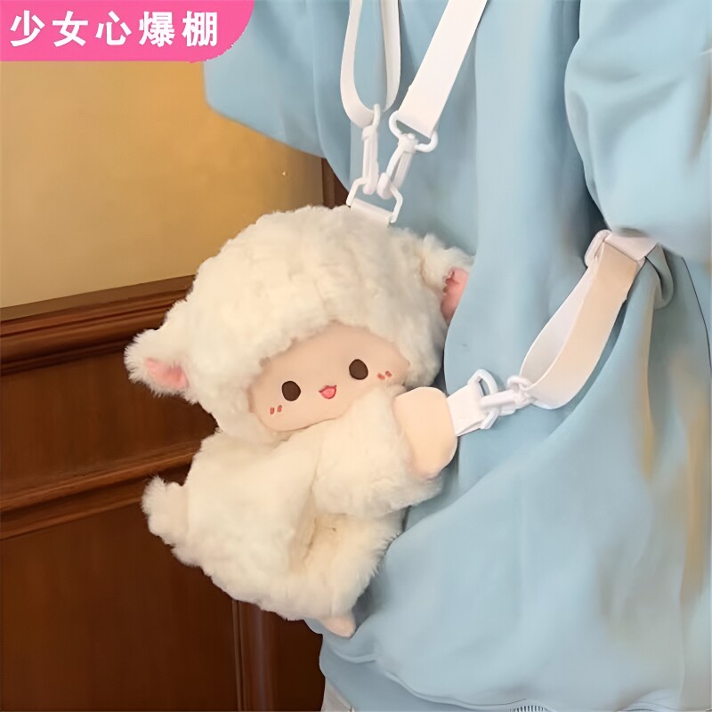 毛绒斜挎背包女|超1000次加购图片