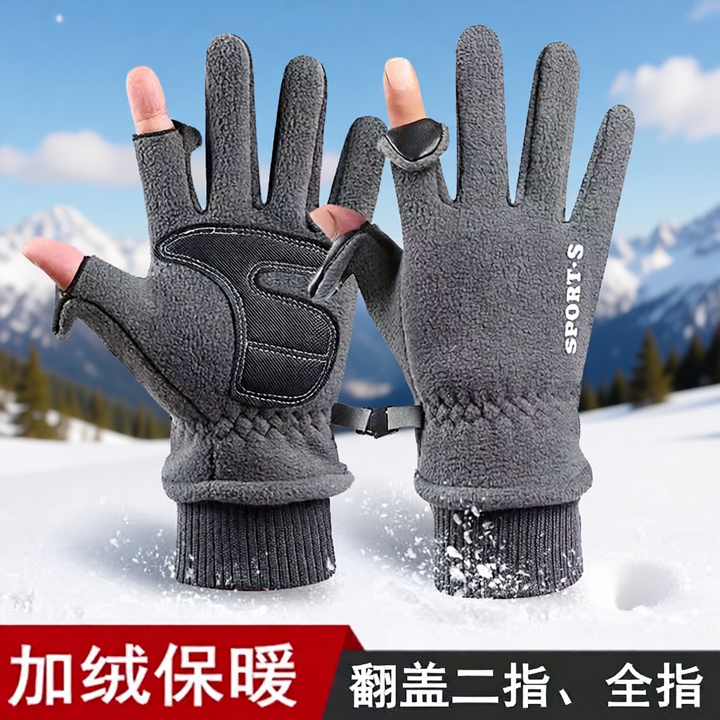 手套男冬季时尚防风加绒保暖触屏
