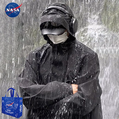 NASA户外冲锋衣男款2025新款春秋季上衣男生防风防水夹克外套男装