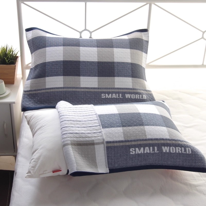 棉枕巾枕头巾一对装纱布加大加厚四季学生男成人情侣盖巾吸汗枕套