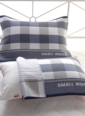 棉枕巾枕头巾一对装纱布加大加厚四季学生男成人情侣盖巾吸汗枕套