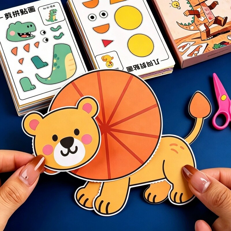 【新款推荐】儿童剪纸贴画玩具图片