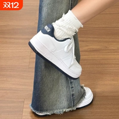女鞋板鞋2025春秋季新款爆款百搭休闲时尚运动鞋厚底小白鞋子女款
