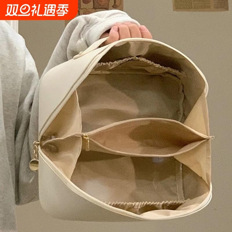 2025新款化妆包大容量便携女收纳包小洗漱包护肤品手提箱旅行