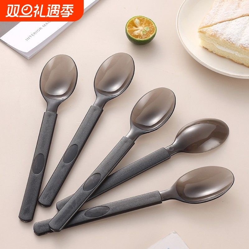 一次性勺子单独包装水果叉蛋糕刀食品级塑料户外甜品西餐餐具整箱