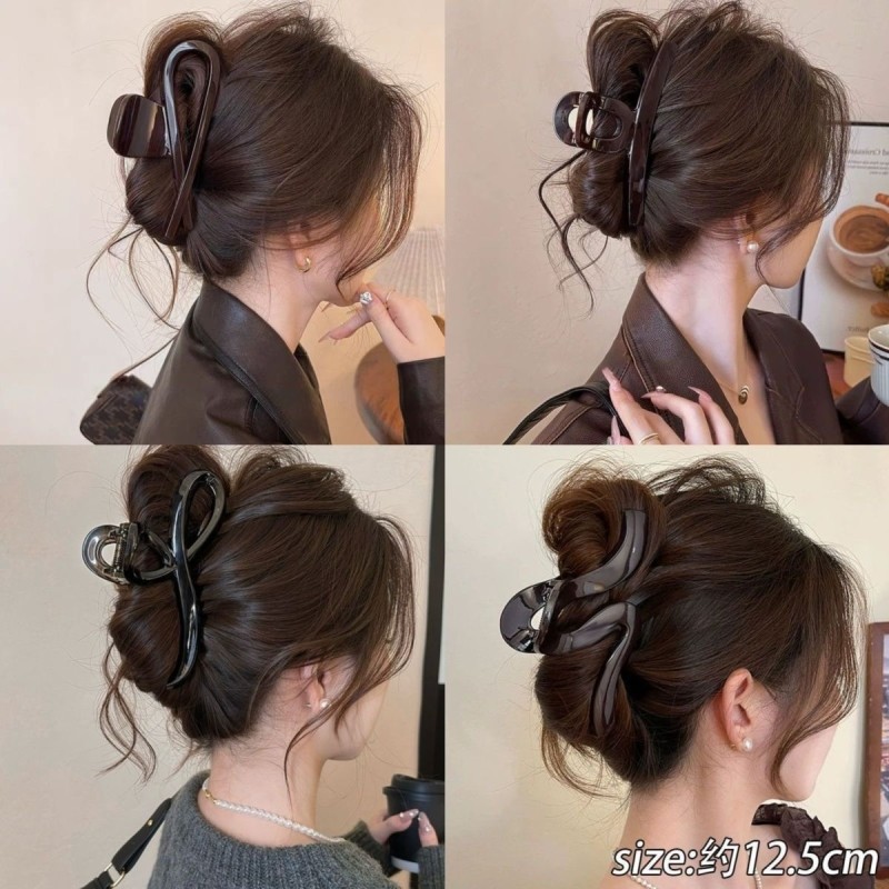 高端金标抓夹新款耐摔闺蜜发夹鲨鱼夹三角抓夹早秋女后脑勺夹盘发