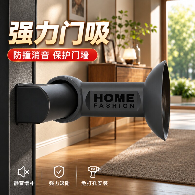 新款门吸免打孔碰防撞垫耐用柔软图片
