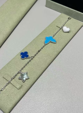 全新高定品质限量版luc ky蝴蝶手链四花手链瓢虫手链18k白金