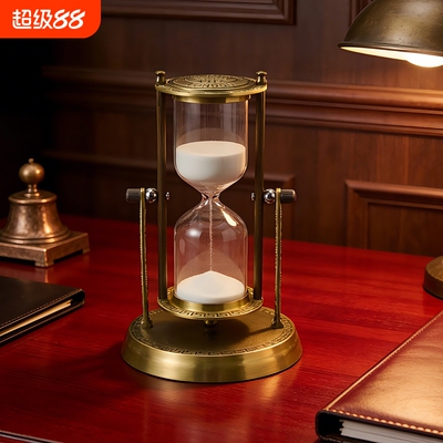 锌合金五金沙漏计时器装饰摆件