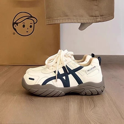 德训鞋女款春季2026新款爆款超火女鞋厚底增高时尚休闲软底运动鞋