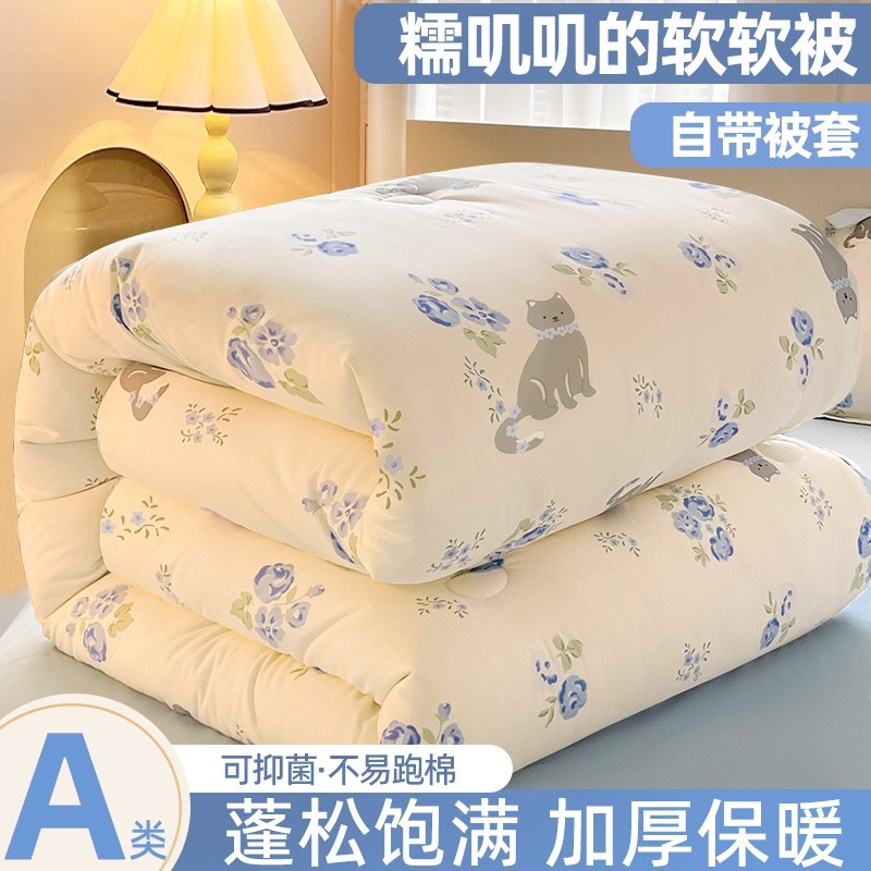 被子被芯四季通用棉被褥冬季保暖空调被学生宿舍单人冬被被套大豆