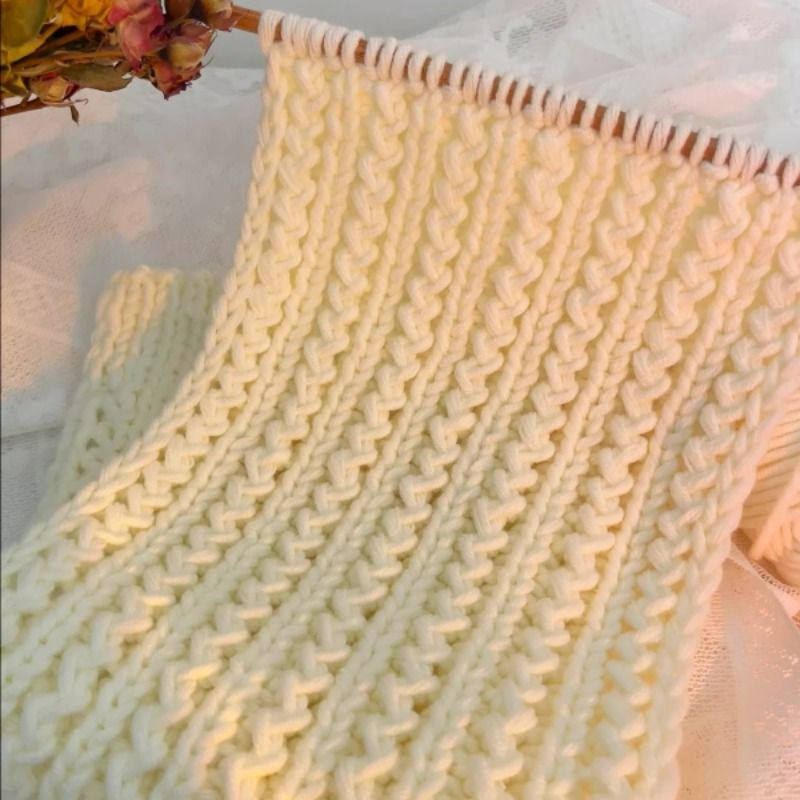 围巾毛线手工diy8股情人棉毛线