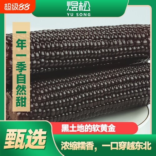 东北黑糯玉米粗粮代餐真空包装