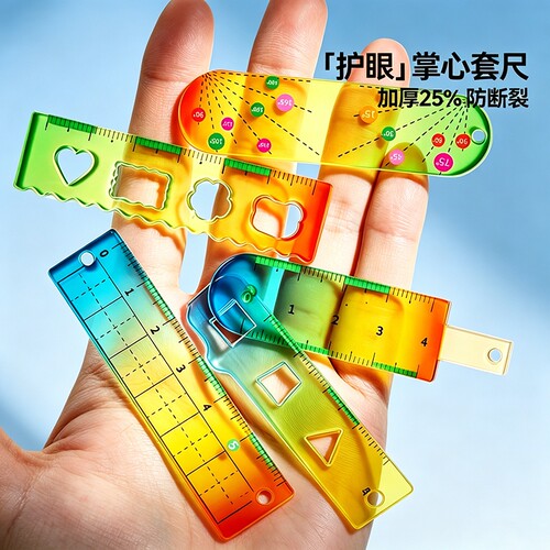 【加厚防断裂】迷你护眼掌心套尺