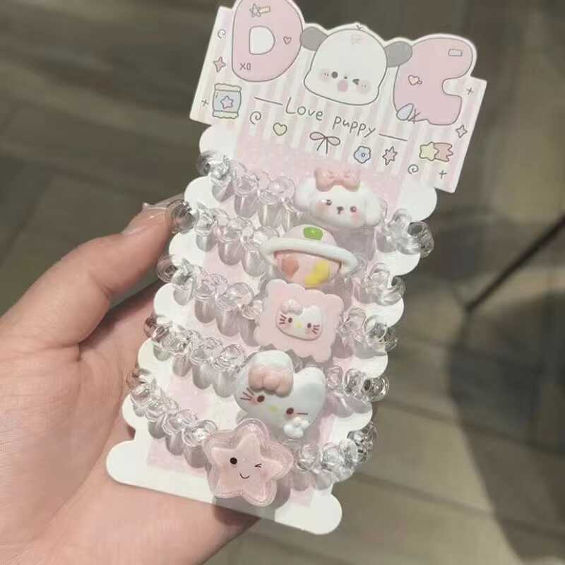 男友专属发圈可爱猫咪头绳送给男朋友小皮筋情侣手链发绳电话线女