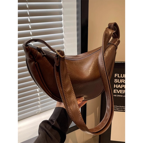 伊布古奇斜挎包2025新款秋冬大容量小众设计高级感复古单肩饺子包