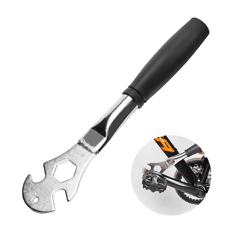 山地车脚踏拆卸扳手自行车脚踏板加长前后轴修车工具/15/24mm套筒