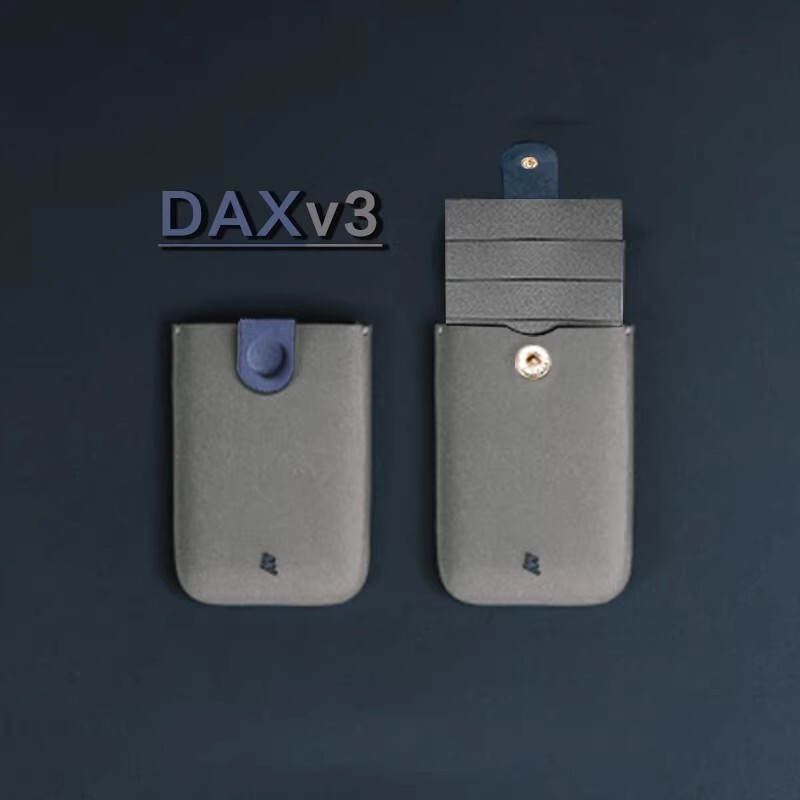 DAX层叠式抽拉卡包超薄渐变银行卡夹便携证件套迷你钱包名片卡套