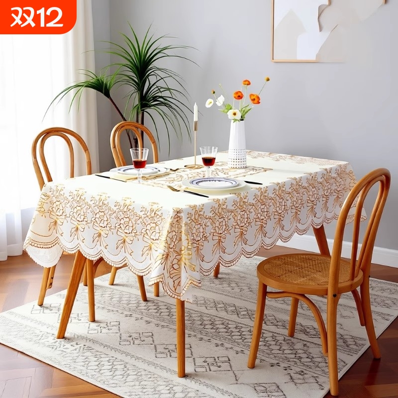 防水防油pvc餐桌布长方形免洗