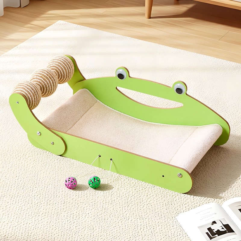 猫抓板猫窝一体耐磨不掉屑大号躺椅猫爪板耐抓沙发剑麻球猫咪玩具