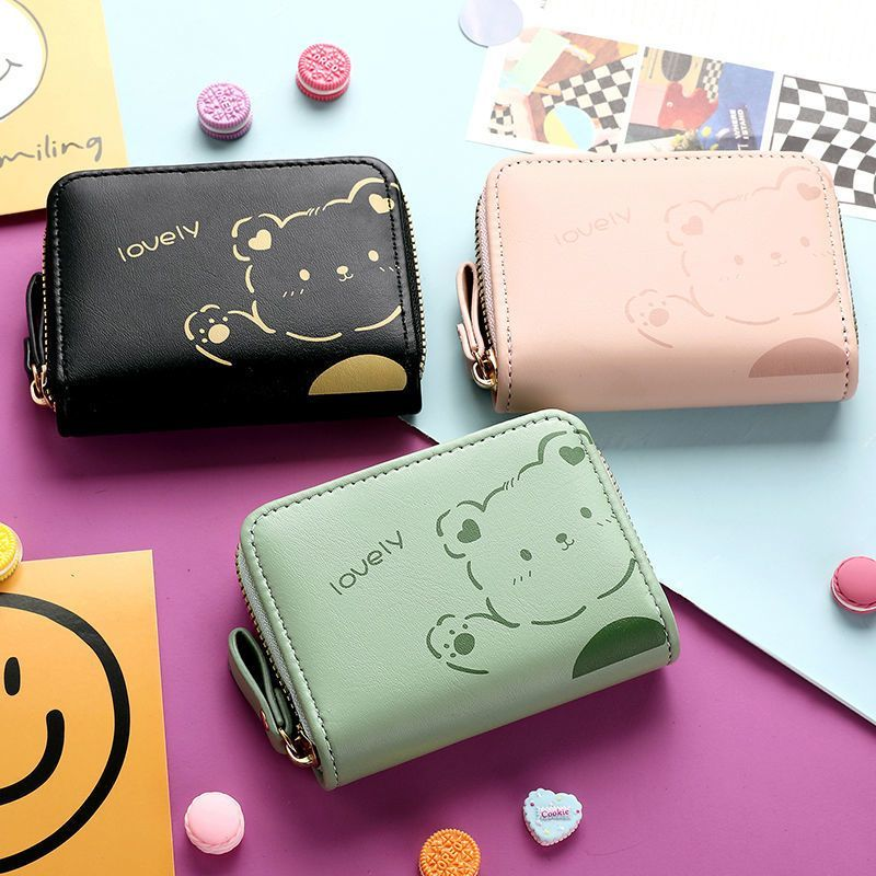 2025新款日韩可爱卡通卡包女生小巧迷你多卡位卡套学生拉链零钱包