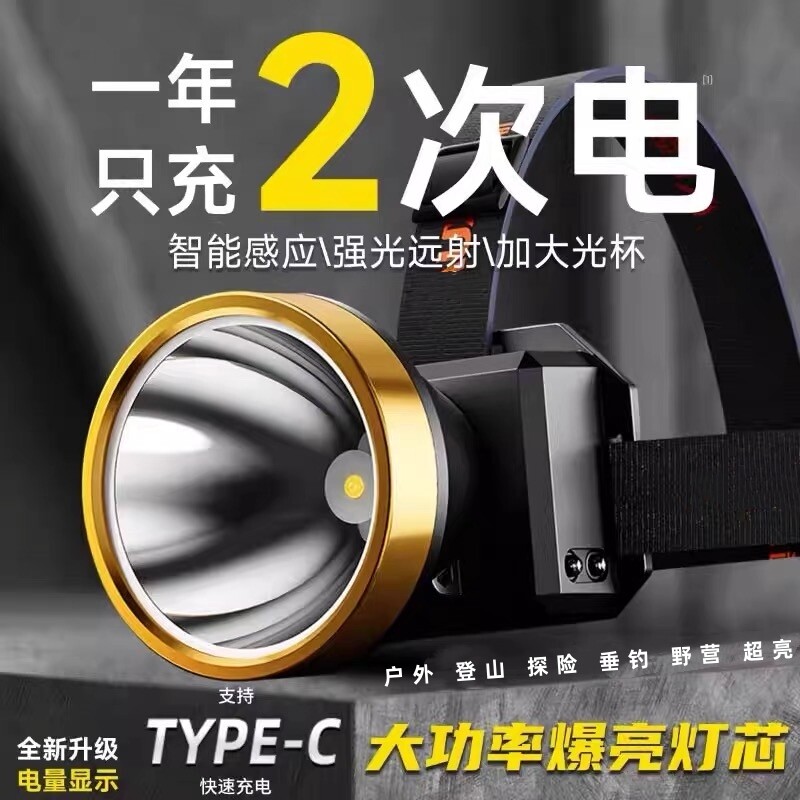 公牛适用头戴式强光头灯钓鱼专用图片