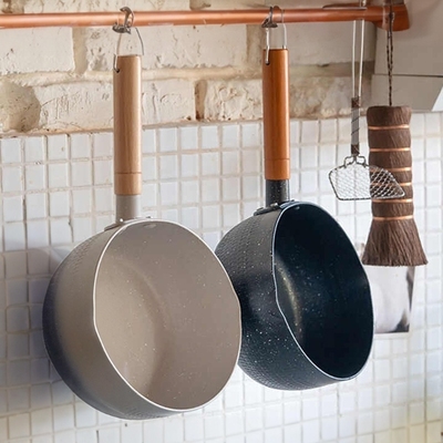 日式雪平锅不粘锅一人食小锅家用煮方便面泡面汤锅热牛奶锅麦饭石