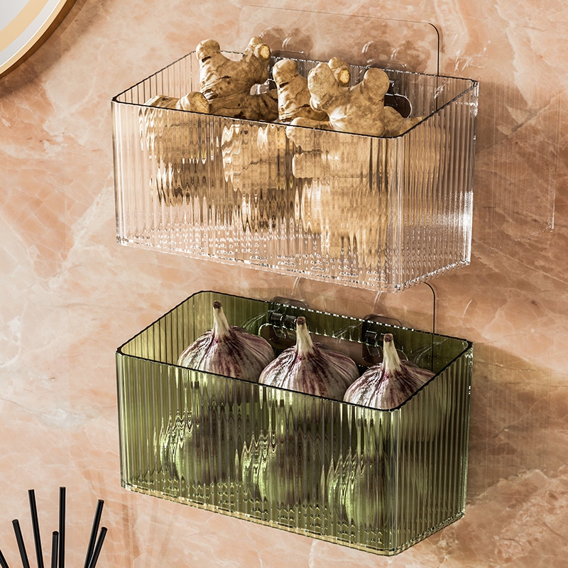 葱姜蒜收纳盒壁挂式放生姜大蒜