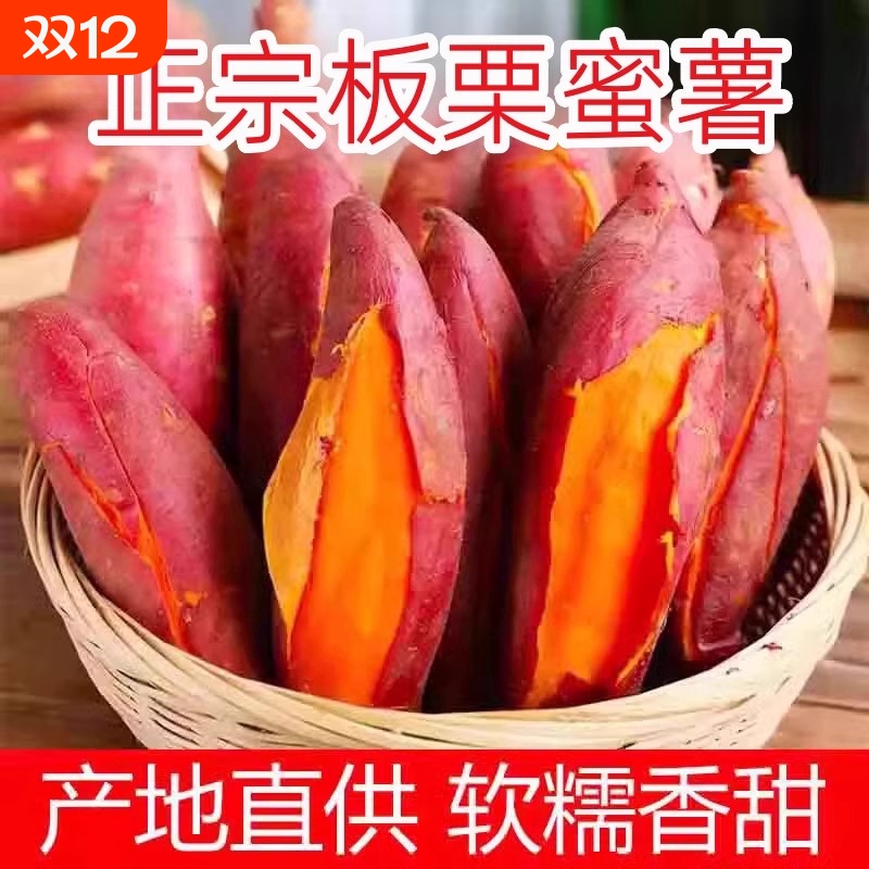 可口沙地黄心番薯粉蜜薯地瓜红薯现挖现发山芋超甜板栗糯软糯香甜