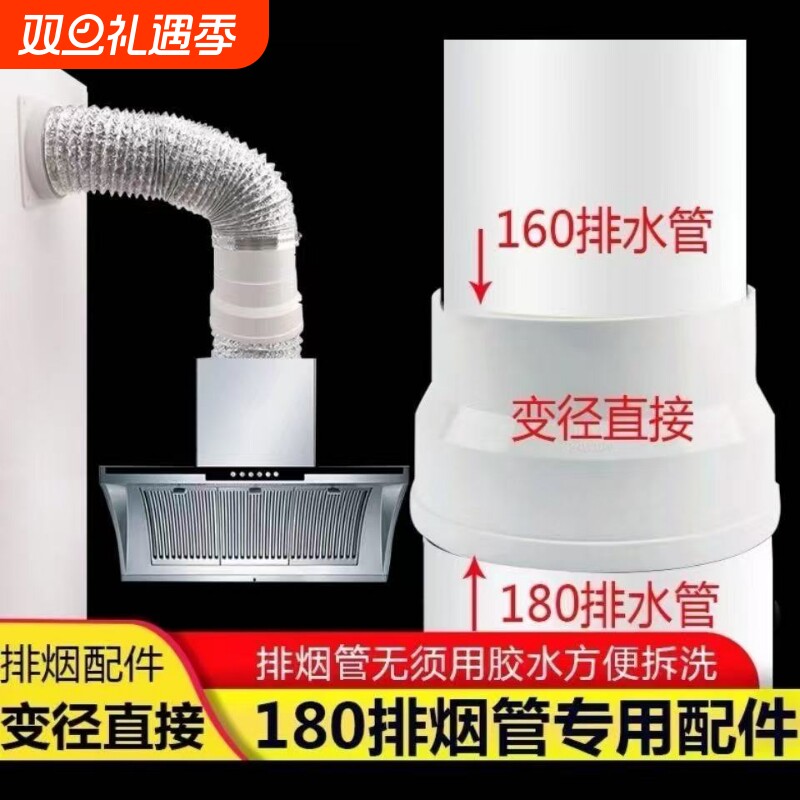 180pvc排烟管烟机排风管