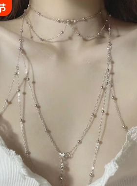 奶凶凶!胸链比基尼身体链bikini性感配件辣妹海滩沙滩网红欧美ins