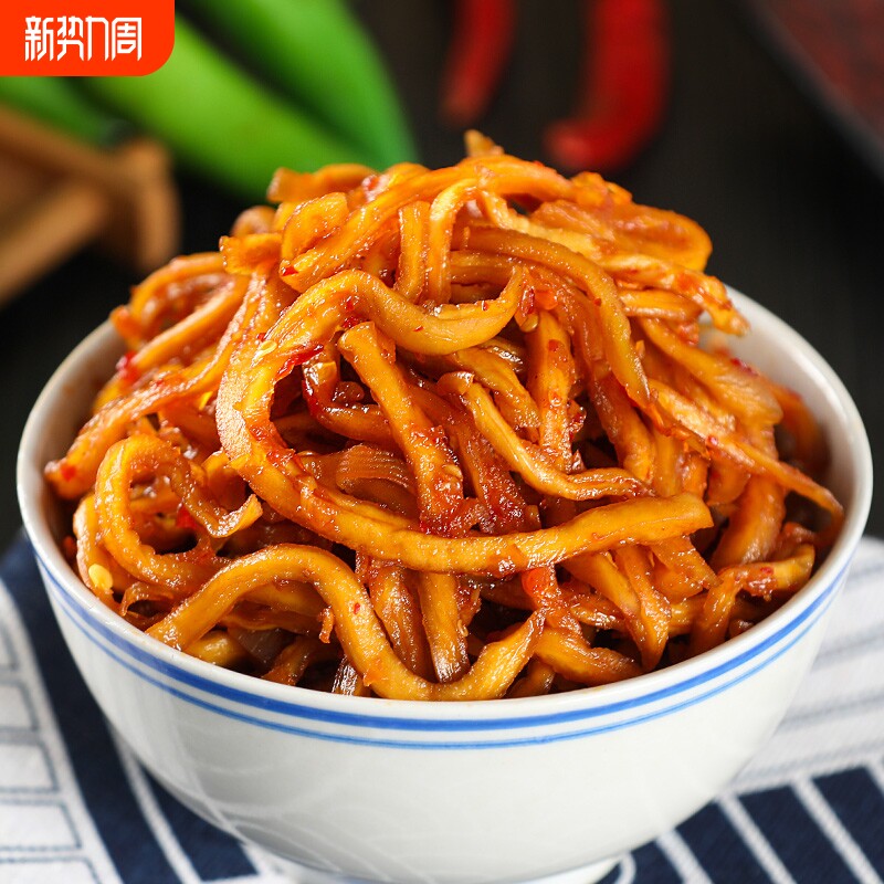 香辣木瓜丝条酱菜美食小吃凉拌即食下饭脆咸菜特产爽口木瓜条榨菜