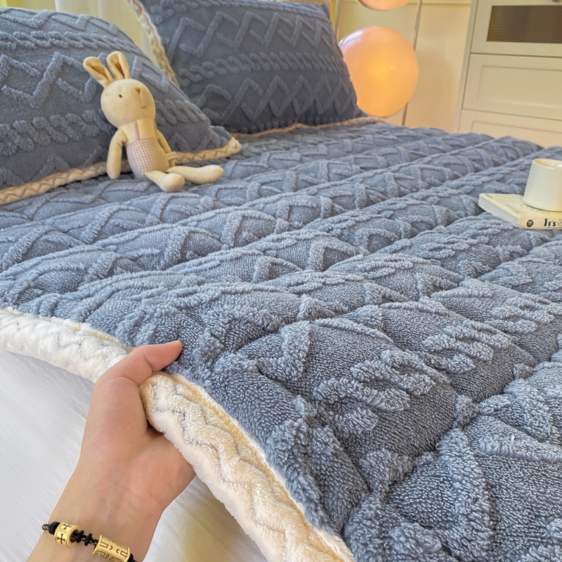 冬季塔夫绒床垫家用床护垫软垫宿舍保暖床褥单人双人塔芙绒床垫子