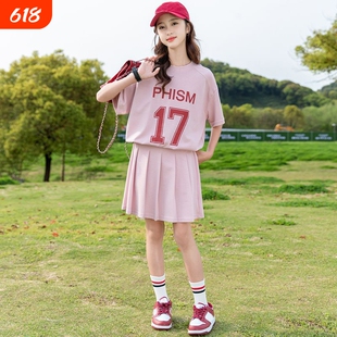 女童2026新款夏套装超火大童女装夏季今年流行爆款儿童短袖短裙子