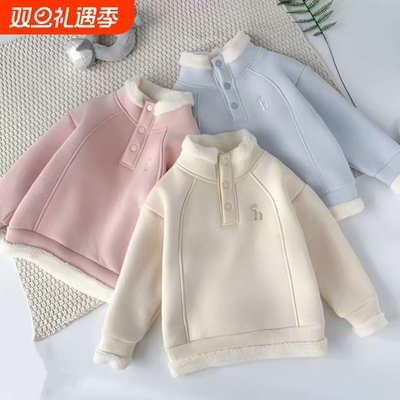 男女童加绒新款时髦卫衣