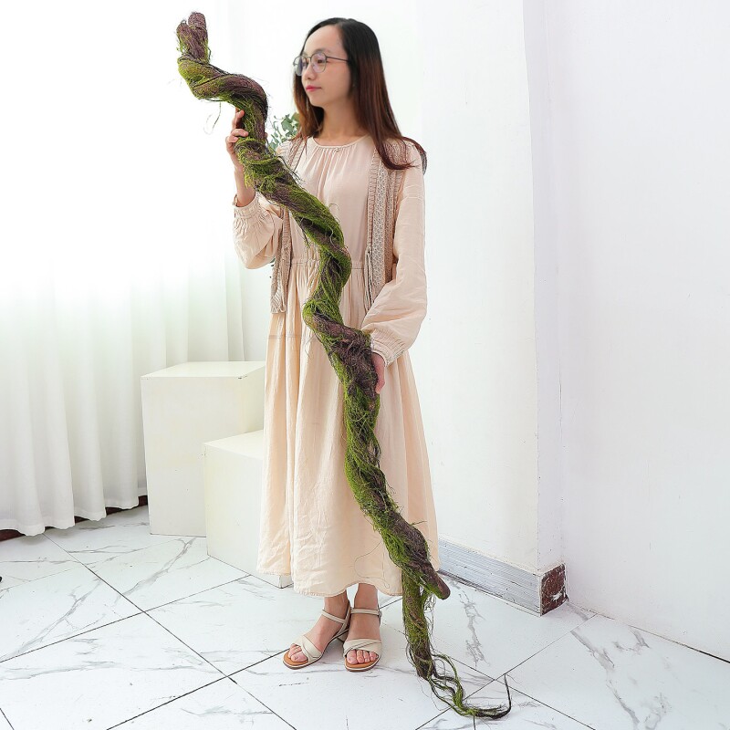 假青苔枯枝树藤枯藤室内景观造景植物苔藓仿真绿植藤蔓树叶子装饰
