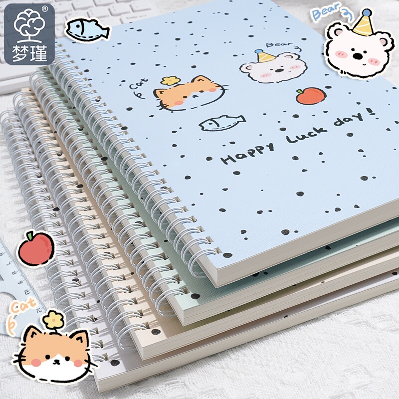 Записная книжка Mengjin notebook-ценный супер-толстый симпатичный блокнот для студентов биологического колледжа, использующий классные тетради b5 для вступительных экзаменов в аспирантуру, толстый белый дневник на карточках, катушечная книга для записей, офисный блокнот формата а5 оптом Изображение 1