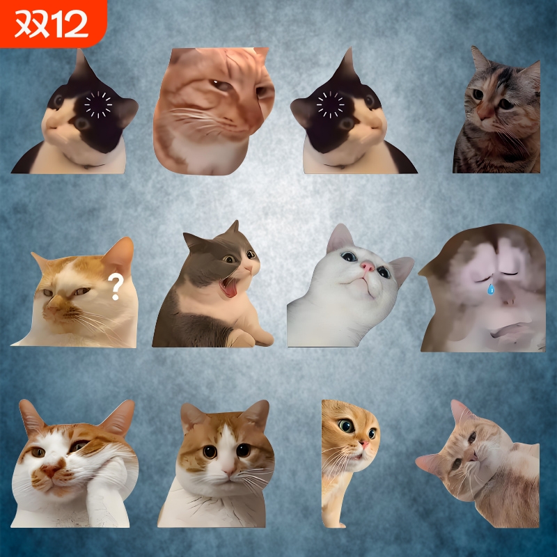 猫咪表情车身贴纸|超7000次加购